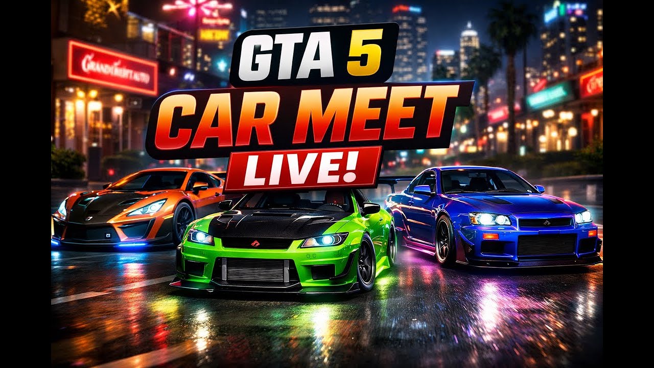 🔴GTA 5 ONLINE CAR MEET LIVE | PS5 | JOIN UP 🚗