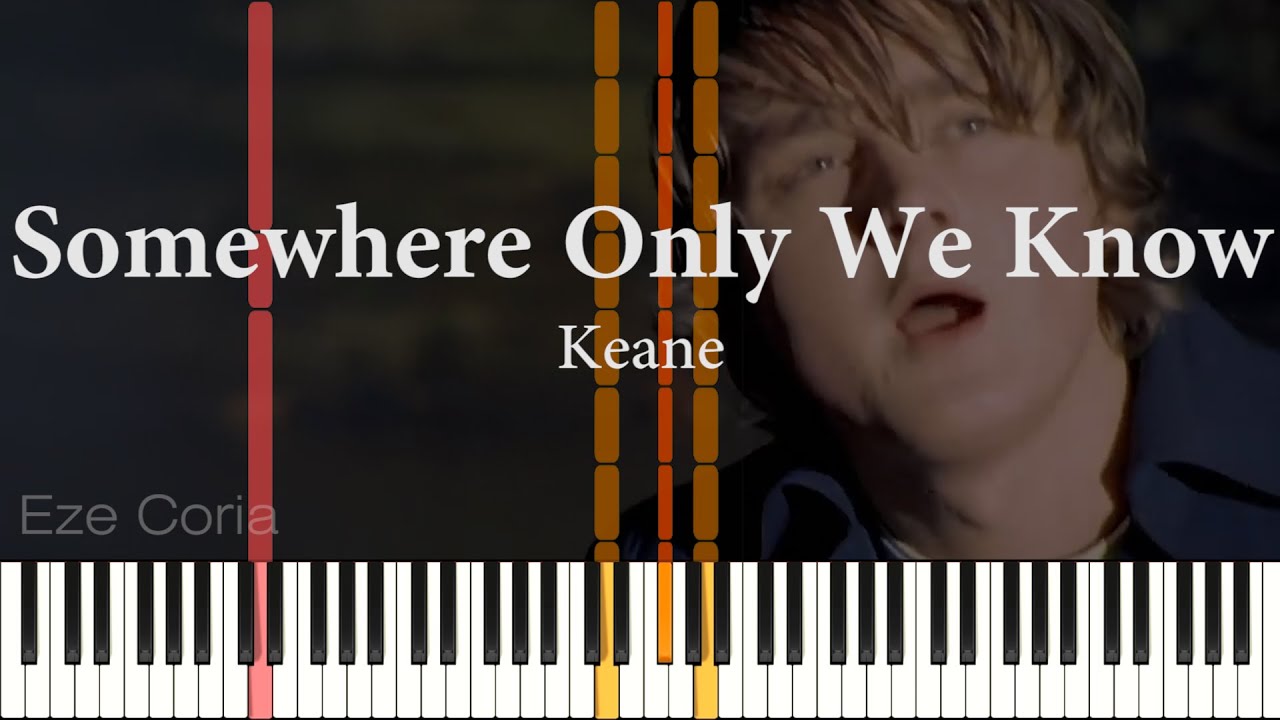 Somewhere Only We Know ~  Keane | Acompañamiento para piano | Partitura, midi, mp3, voz