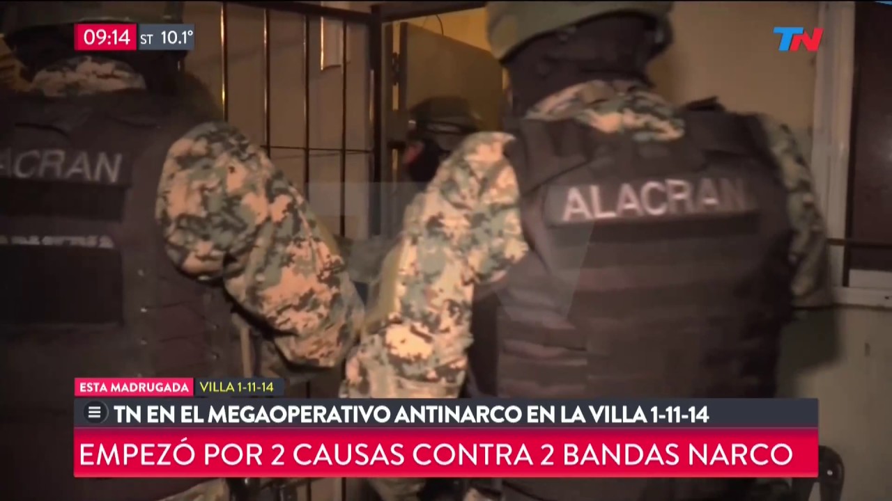 Mega operativo en la villa 1-1-14