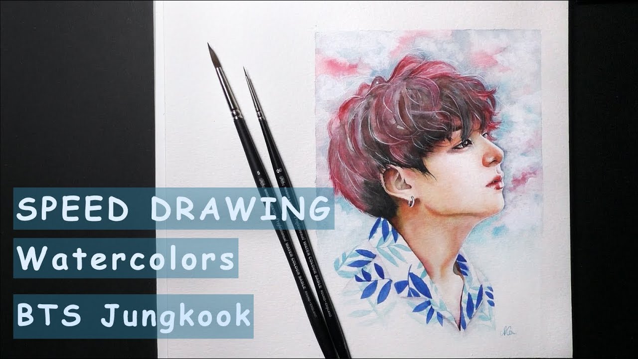 [SPEED DRAWING Watercolors] BTS Jungkook/방탄소년단 정국