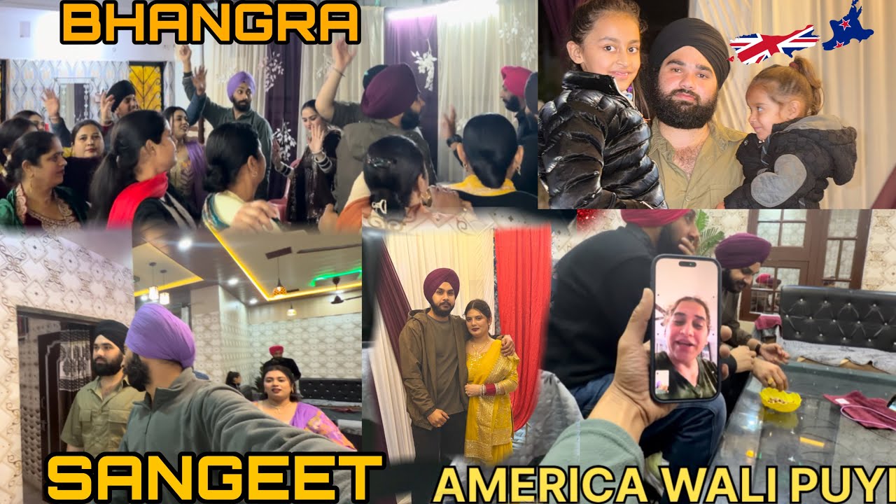 Our Night Sangeet Vlog || Kirpind || Bhangra | Family vlog | fun #wedding #brotherswedding 🇳🇿🇳🇿