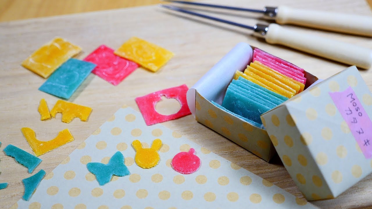 Homemade Katanuki Cut-Out Candy ( a little ASMR  ) カラフル 型抜き カタヌキつくってみた