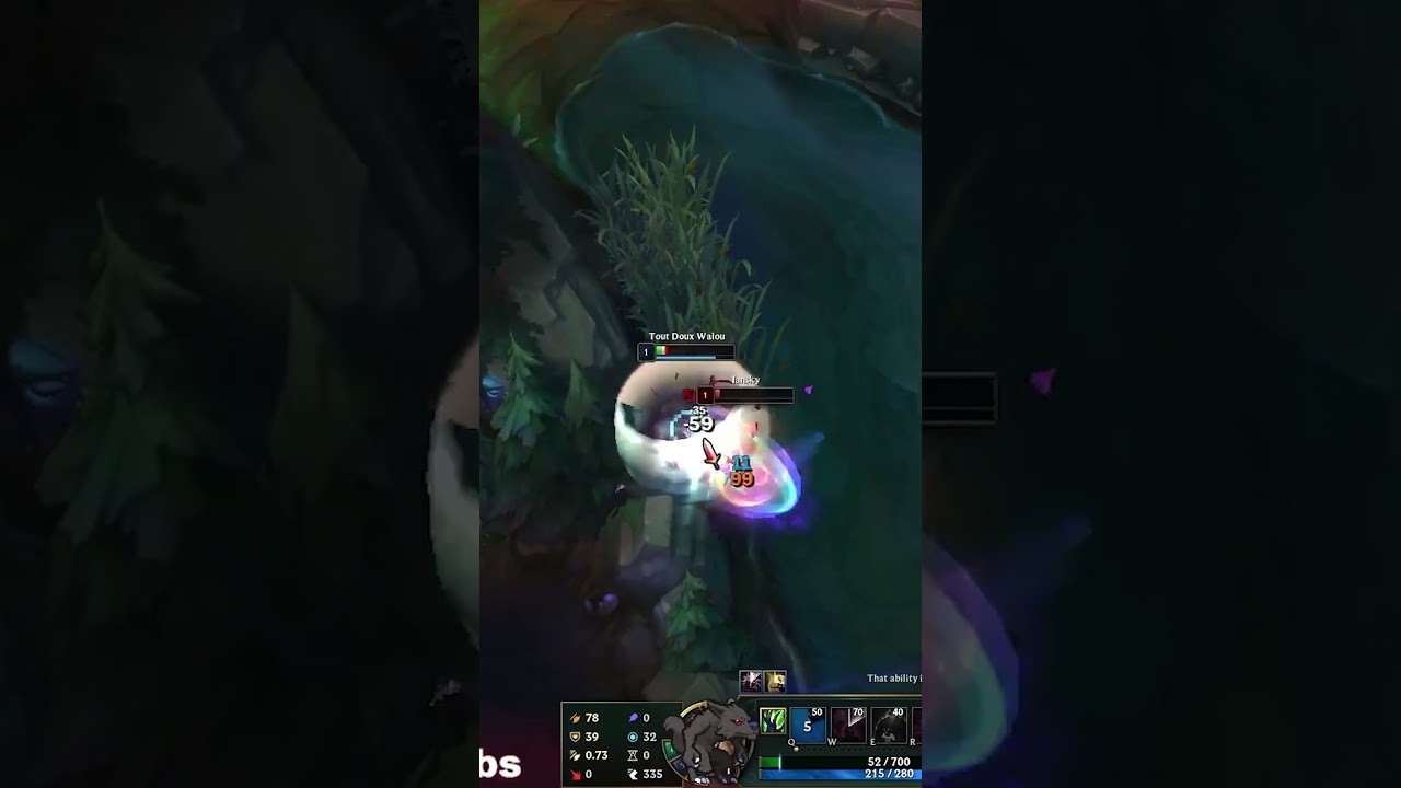 Walou 1vs2 - Warwick Moment 9 - League of Legends #shorts