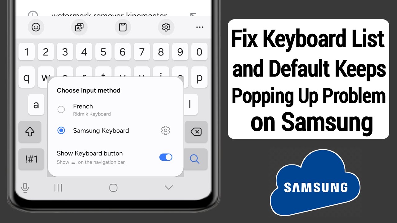How to Fix keyboard List and Default Keeps Popping Up Problem on Samsung 2025