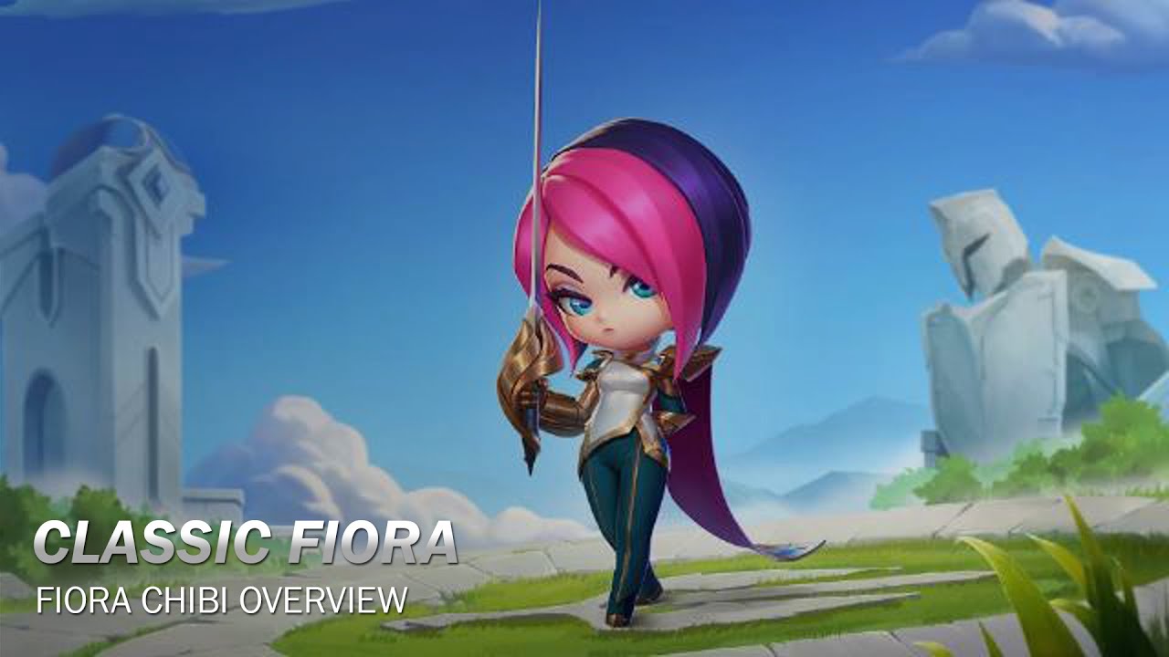 Classic Fiora Champion Chibi Preview - Teamfight Tactics