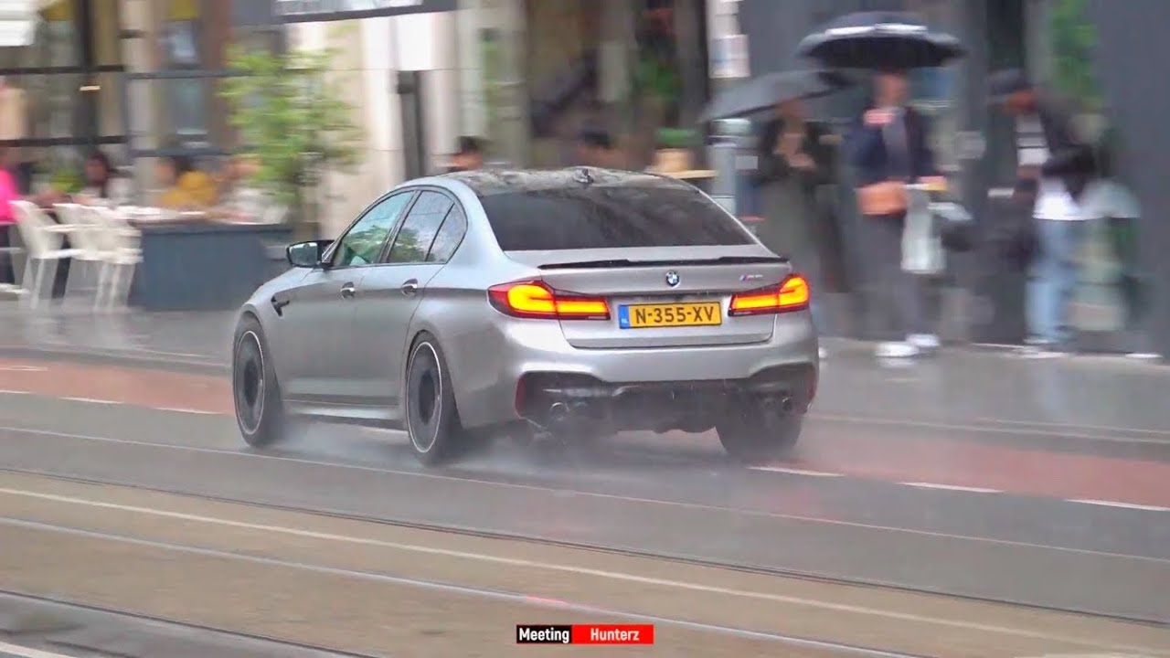 Sportscars In Amsterdam In The RAIN! LOUD M5 F90, Urus Perf, G80 M3cs, 488 Pista And More!