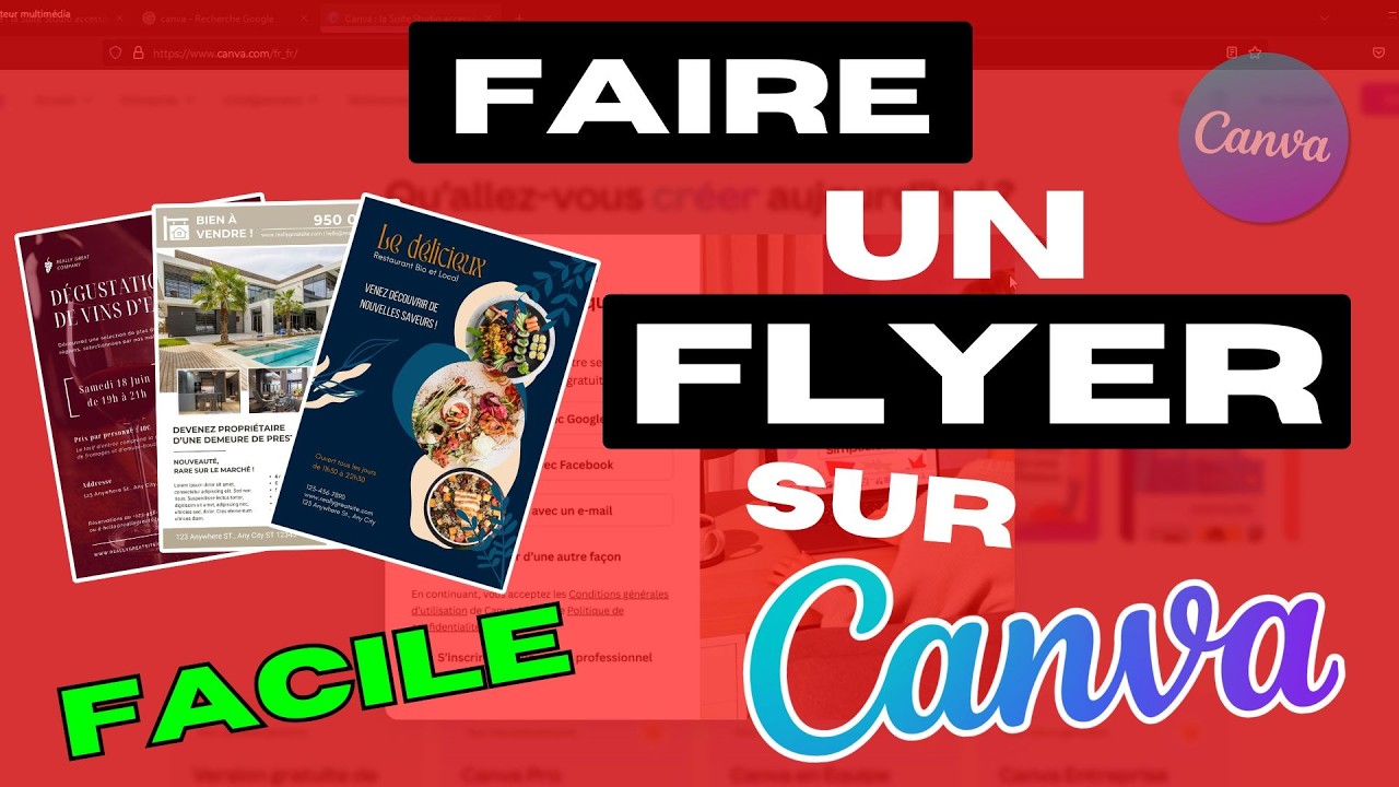 Comment Faire un FLYER sur Canva Facilement