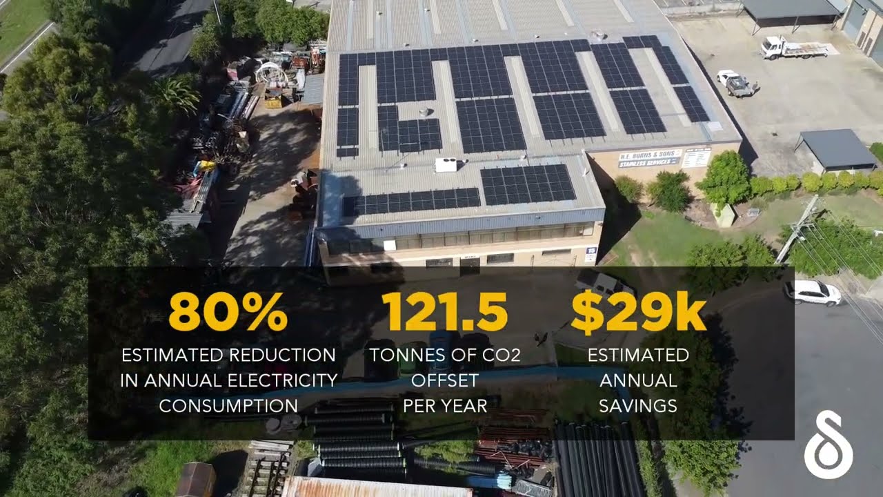 Solahart Australia Commercial Solar Power Case Study: HE Burns Testimonial
