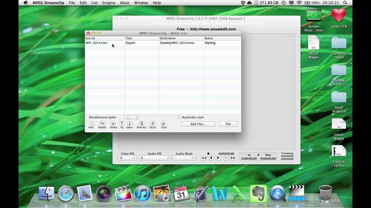 WMV MPEG Streamclip Tutorial