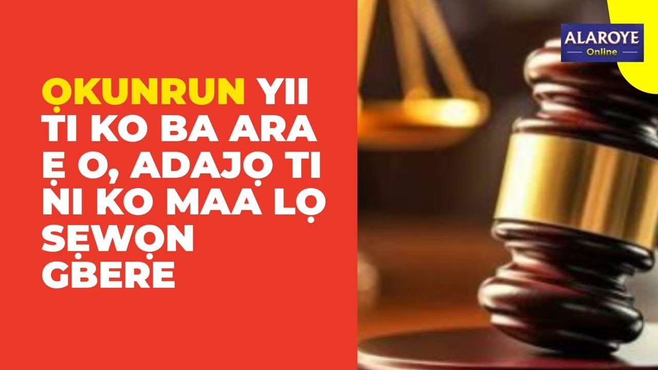WỌN NI KI WON YẸGI FUN UN NI: O DIGUN JA IYAWO ILE LOLE, O TUN FI TIPATIPA BA A SUN NI