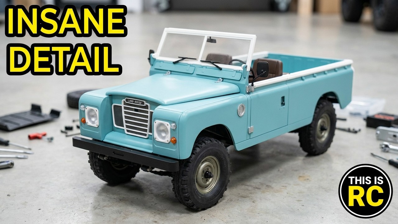 Building of BRX02 Land Rover Series III Pickup Truck 1:10 scale RC Car Kit