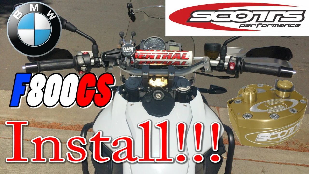 Установка рулевого демпфера Scotts на BMW F800GS