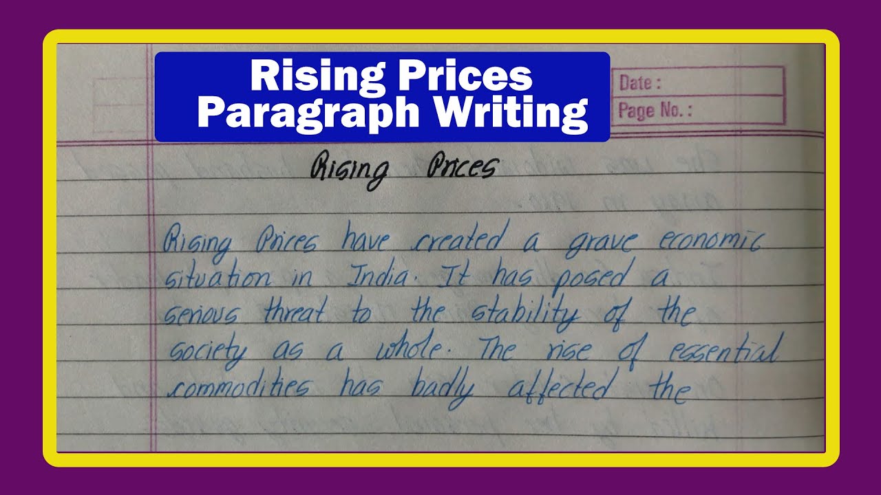 Rising Prices Paragraph Writing | Few Lines on Rising Prices | Paragraph Writing On Rising Prices