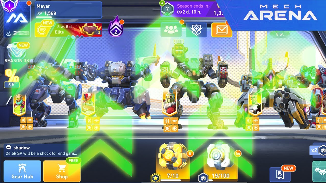 NEW BEST HANGAR. Upgrading From 0 to 26k+ | Mech Arena Mods