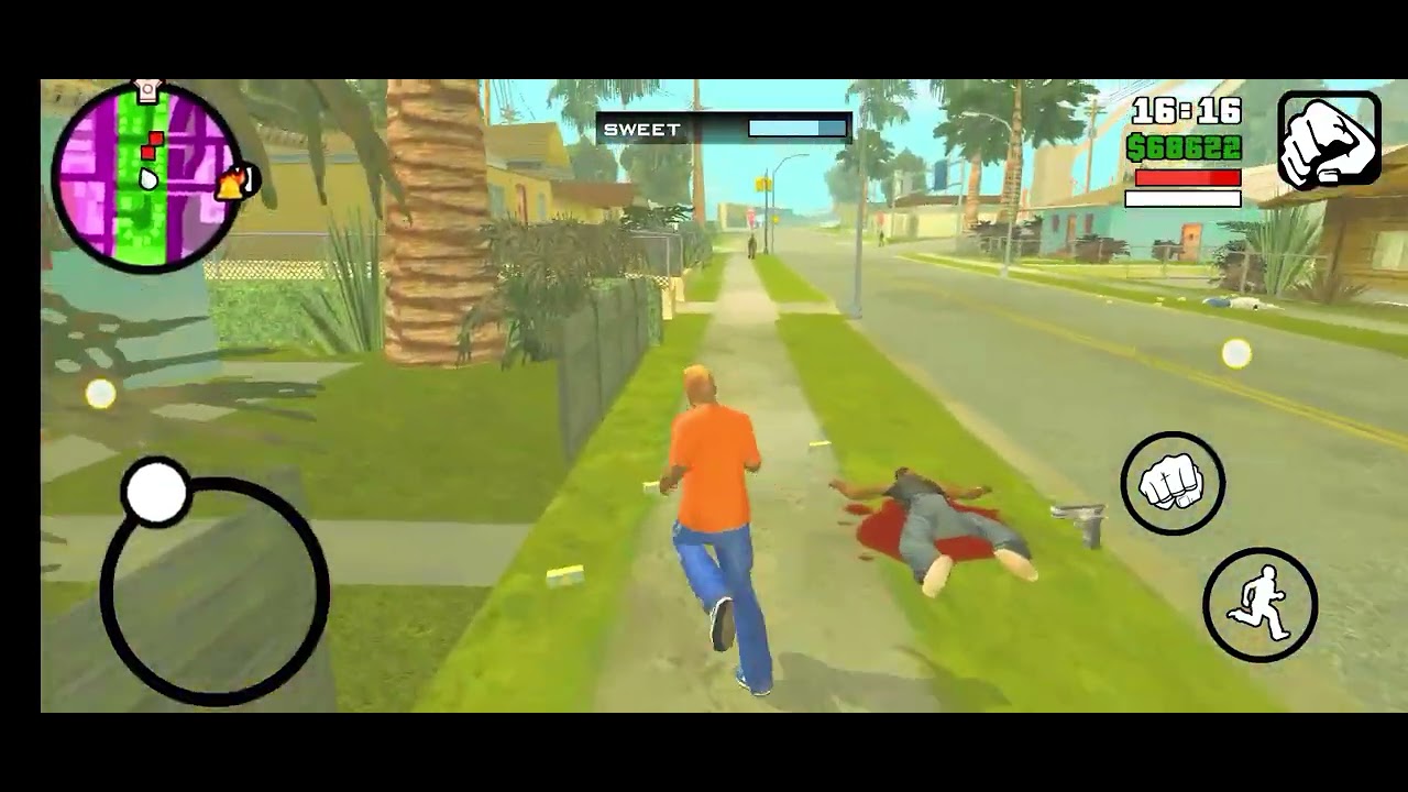 Home Coming Mission : Pick up Sweet And Go To Ganton - Grand Theft Auto SA (Android)