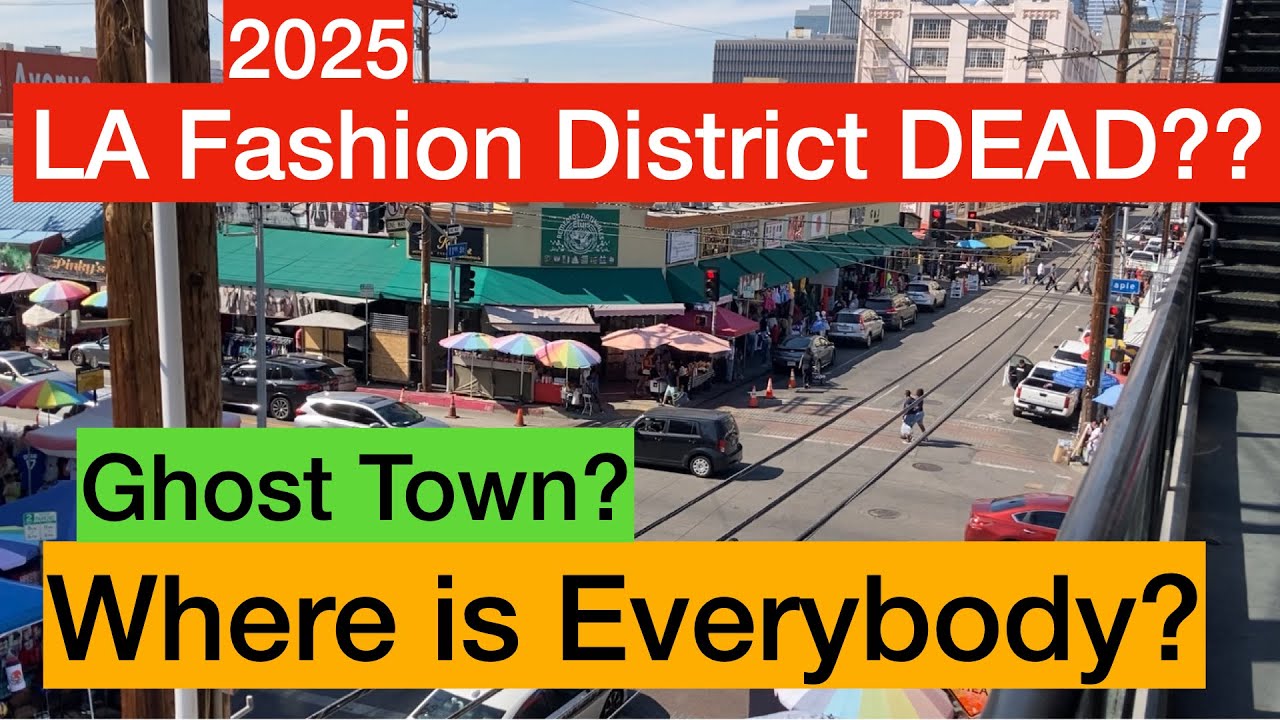 Is the Los Angeles Fashion District Dying in 2025?  Santee Alley - Where is Everybody??