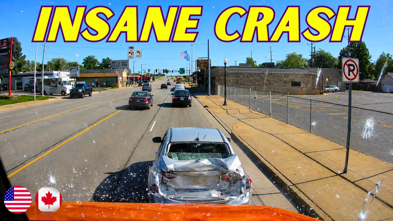 Best of Semi Truck Crashes Compilation - 4