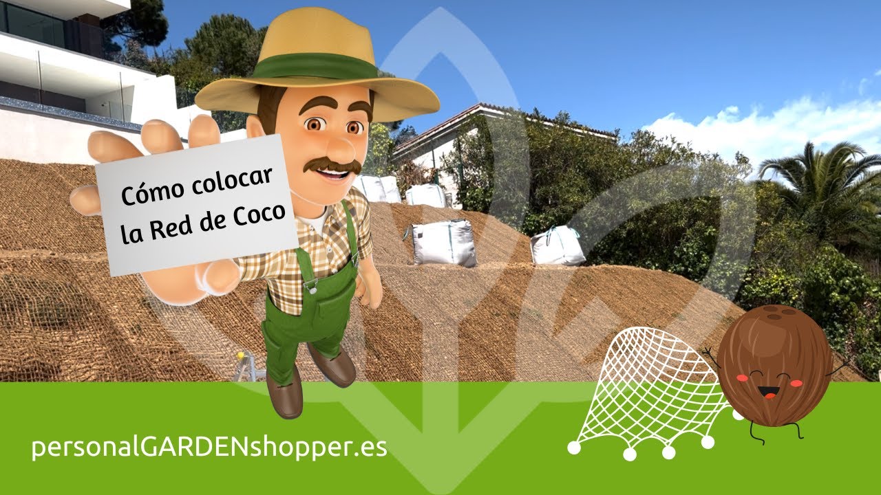 Cómo colocar la Red de Coco en un talud