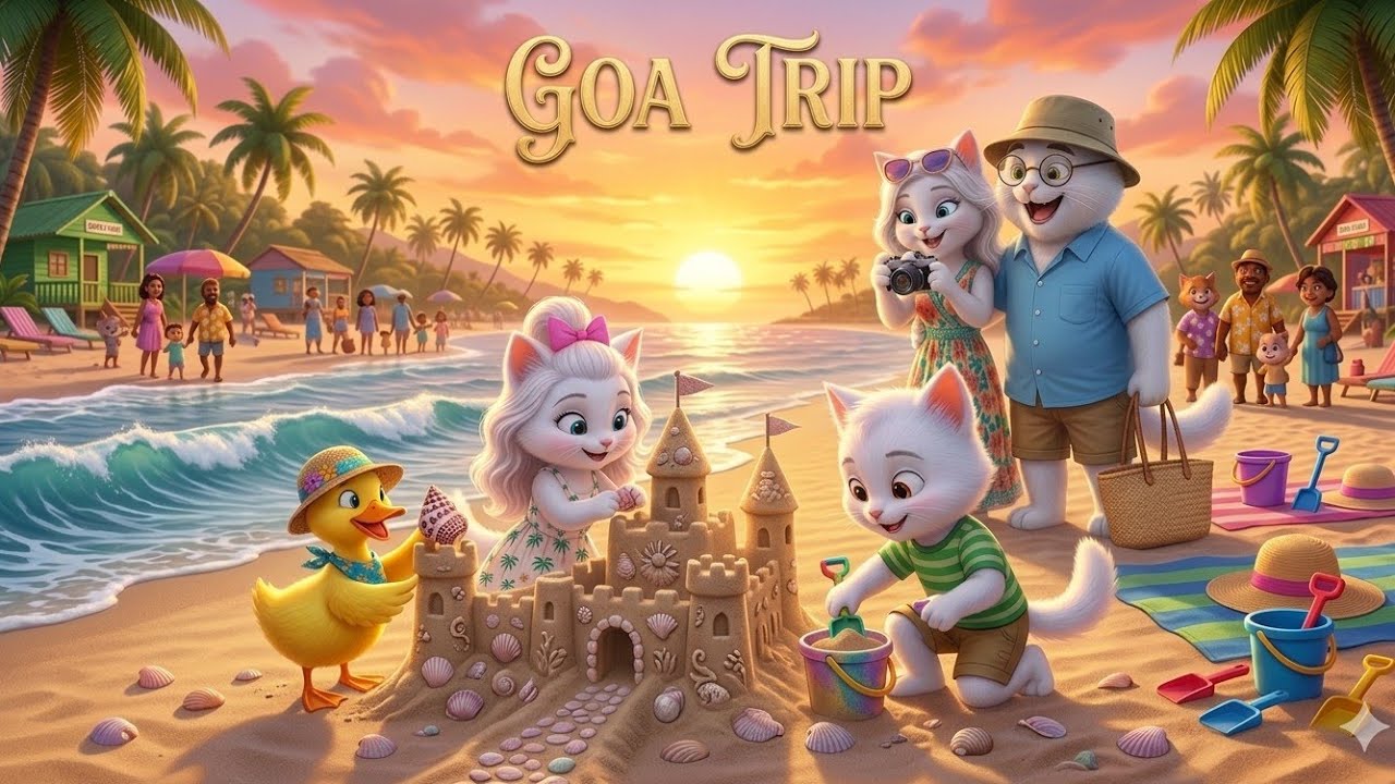 Goa trip adventure | cartoon | viral video | Goa trip adventure | 