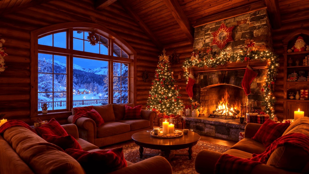 Cozy Fireplace Smooth Jazz for Study 📚 Calm Instrumental Music for Focus and Reading