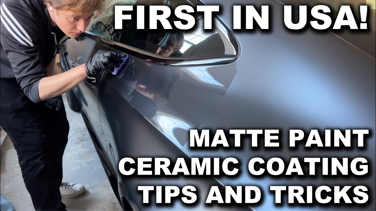 How to Apply Ceramic Coating to Matte Paint! FIRST Graphite Grey Magno AMG CLE53 in USA!