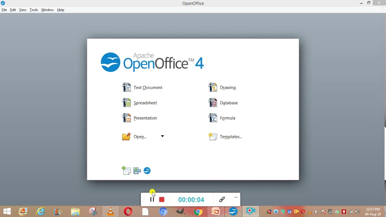 How to create database, table and execute queries in open office base