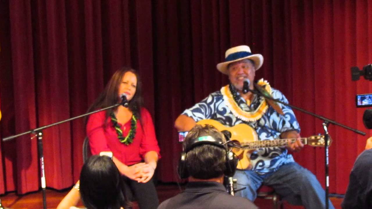 Willy K and Amy Hanaiali'i duet at the signing ceremony for the Hawai'i Marriage Equality Law