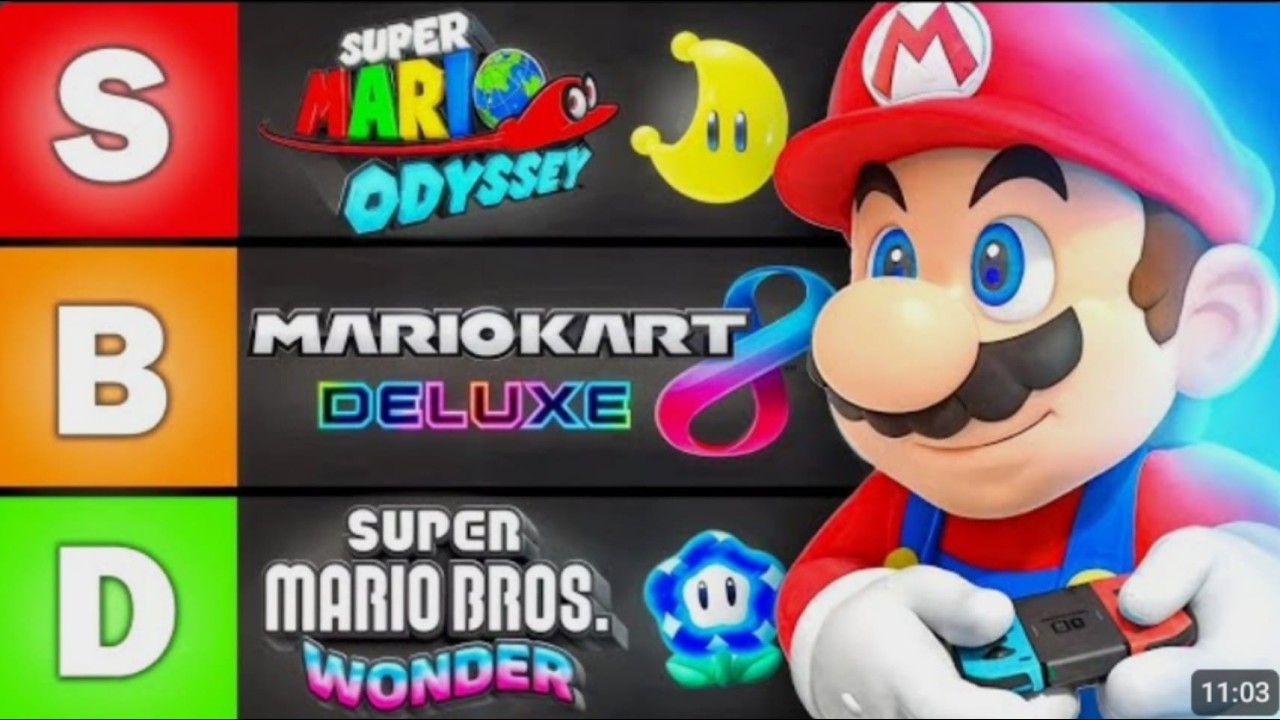 J'ai classé tout les jeux Mario sur switch (édition 2026)