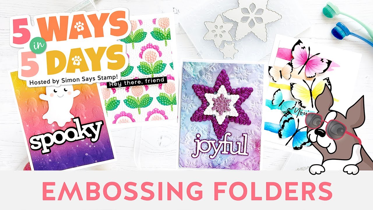 5 Ways in 5 Days FREE Crafty Series BONUS DAY: Embossing Folders