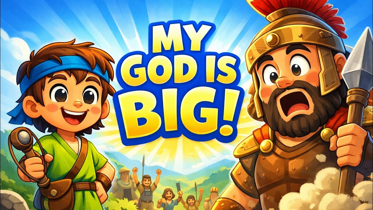 The Brave Little David Who Defeated the  Giant! Goliath 😲 | Bible Story for Kids