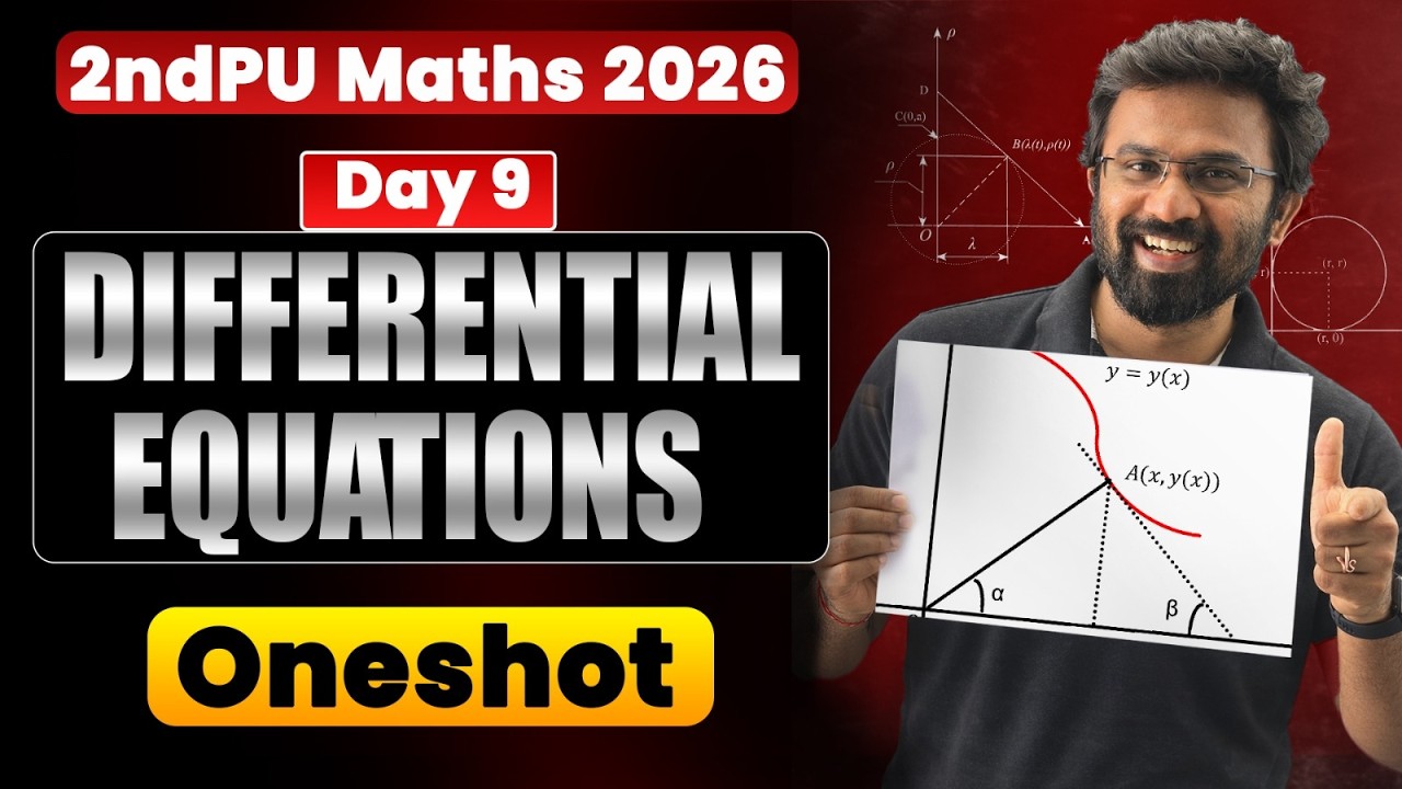 2ndPU Maths Exam 2026 | Differential Equations Oneshot