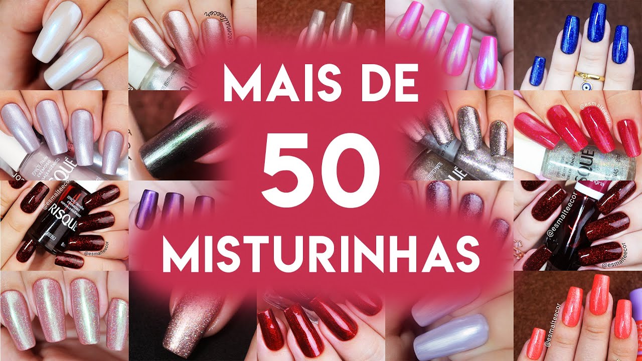 TODAS as MISTURINHAS de ESMALTES de 2019 | Retrospectiva Esmalte e Cor
