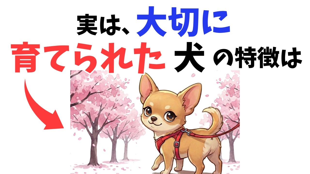 大事に育てられた犬の特徴8選
