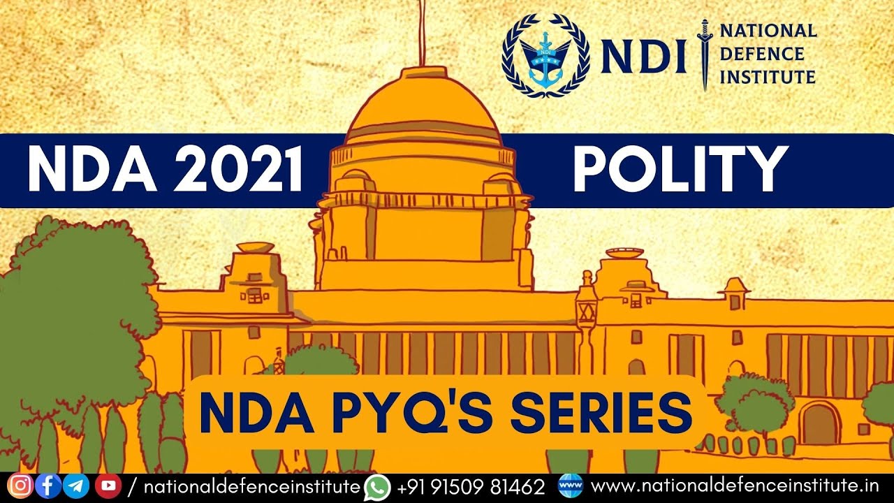 Indian Polity MCQ's | UPSC NDA PYQs Series | NDA 1 & 2 2021 Polity Questions