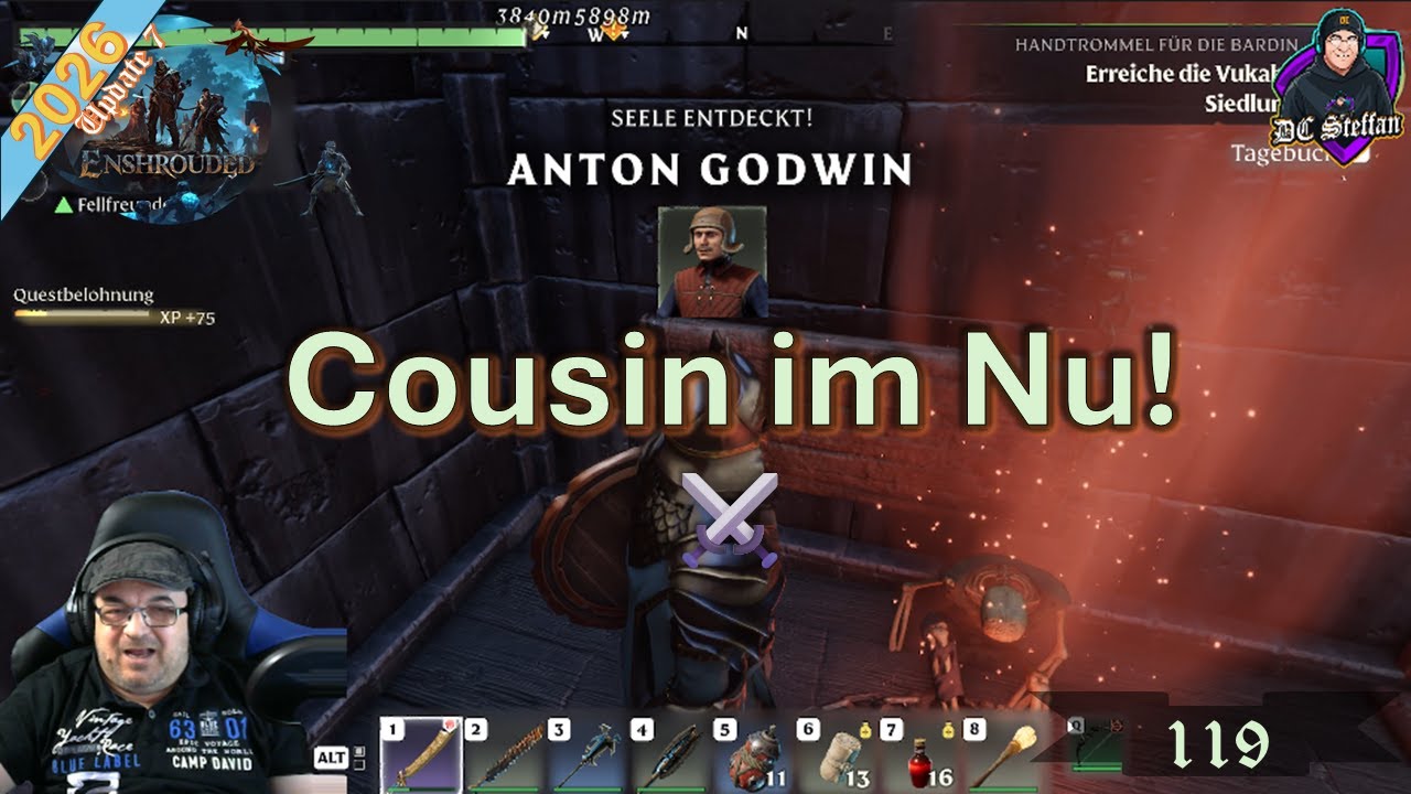 Enshrouded ✨ 119: Leuchtfeuer neu, Cousin im Nu – Godwin-Familie komplett zu!