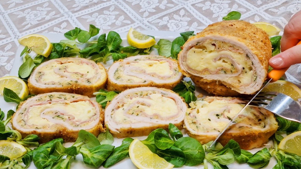 POLPETTONE RIPIENO AL FORNO PER LE FESTE DI NATALE GOLOSISSIMO - ROTOLO DI POLLO FARCITO AL FORNO
