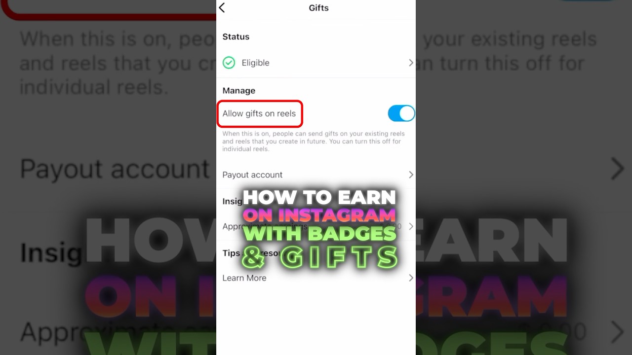 Как заработать в Instagram с помощью значков и подарков 🎁