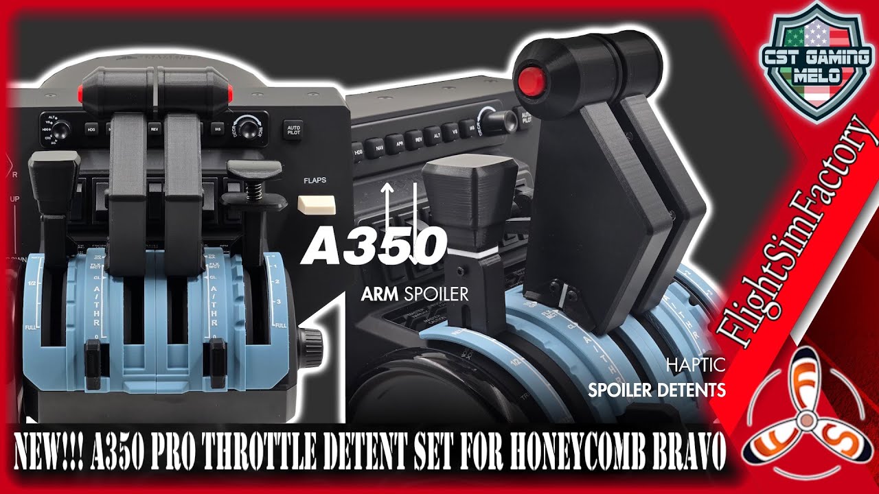 FlightSimFactory A350 Pro Throttle Set for the Honeycomb Bravo | MUST HAVE!! #msfs #honeycomb