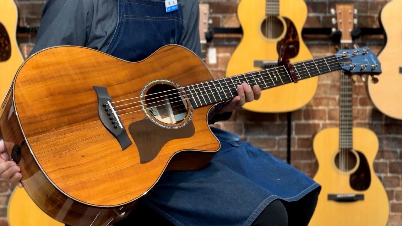 Taylor 724ce Gloss V-Class -Hawaiian Koa- #1208234024