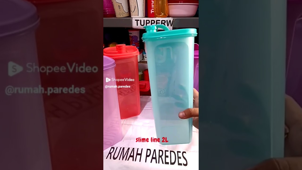 botol tupperware 2L slimeline  5 warna