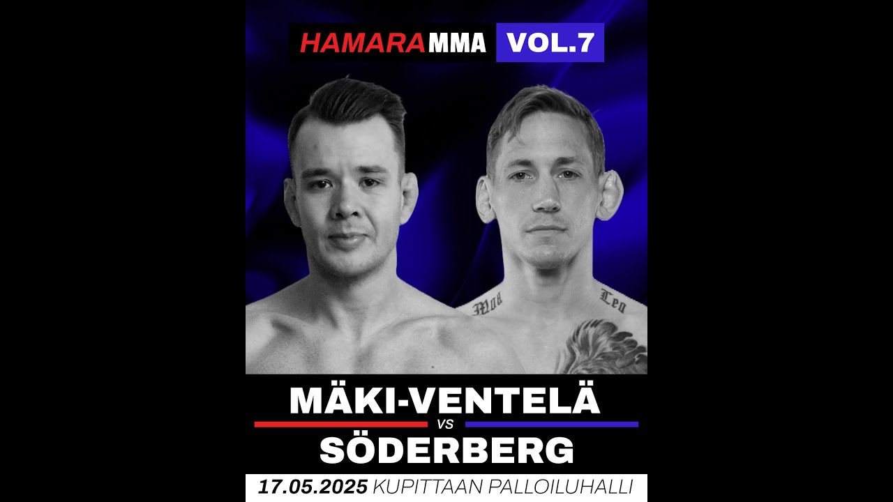 Markus Mäki-Ventelä vs Tobias Söderberg, Hamara MMA 17.5.2025, MMA Full Fight