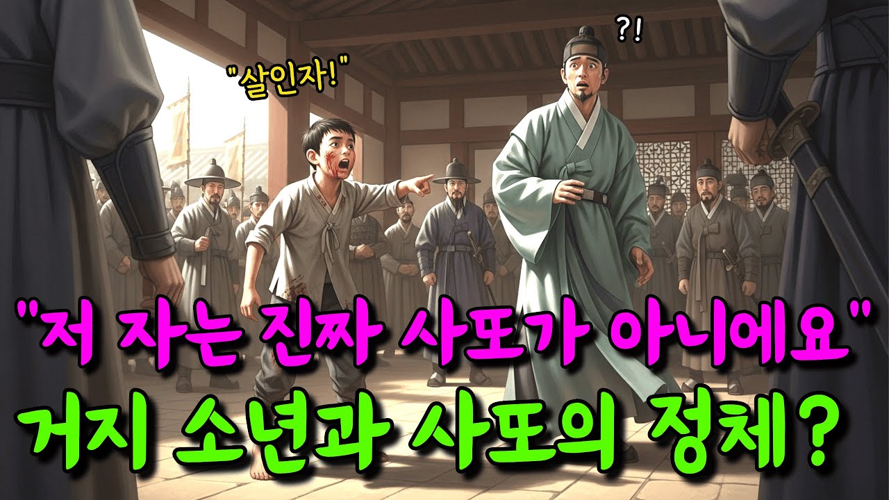 한양 거리 거지 소년이 외쳤습니다. 저 가마 안 사또는 가짜입니다  | 야담 | 민담 | 전설 | 설화 | 옛날이야기 | 조선시대 | 오디오북