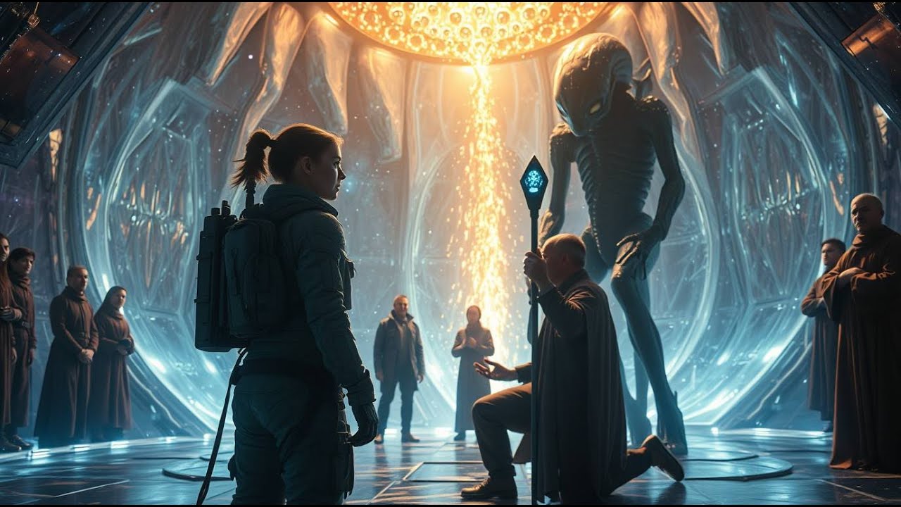 She Replied in an Ancient Dead Language —Alien Priest Dropped His Staff and Whispered, “Impossible''