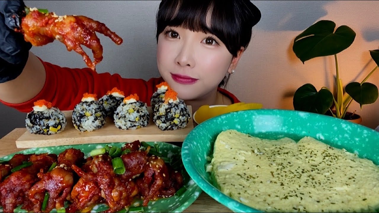 닭발은 먹고싶은데 발라먹는게 귀찮을때 먹는 튤립닭발! 매운닭발먹방
