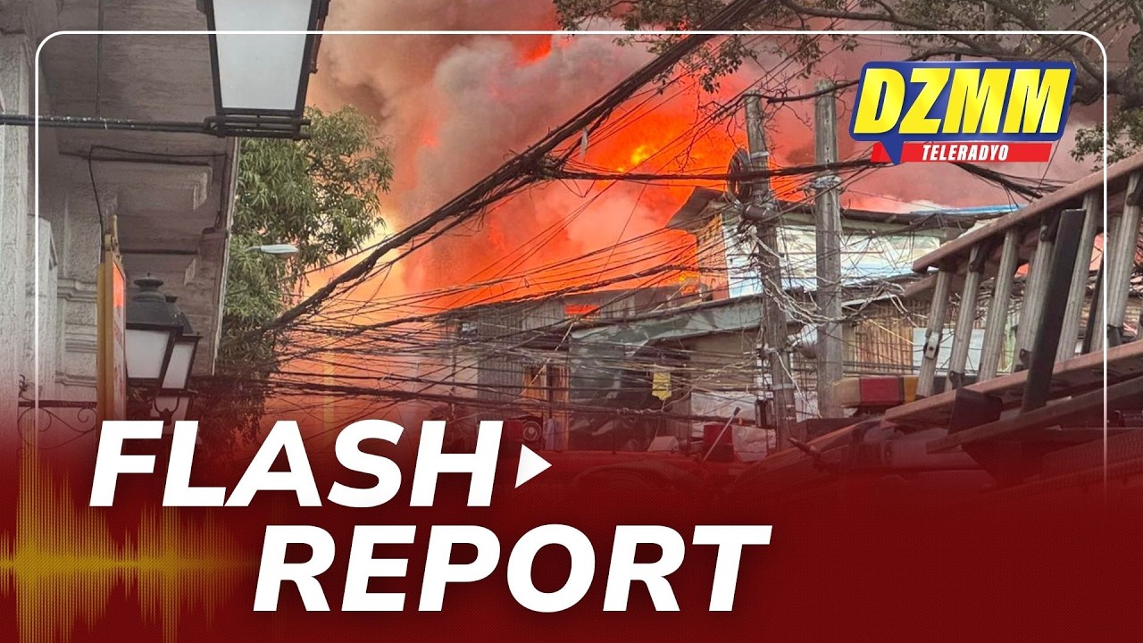 Fire in Intramuros raised to 4th alarm | DZMM Teleradyo (25 February 2026)
