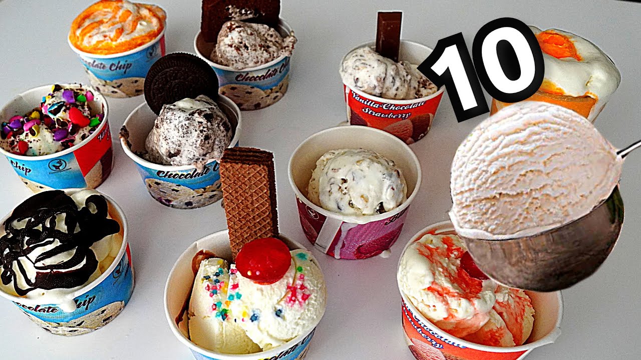 10  Ice Cream Recipe from Simple Vanilla Ice Cream | 10 ways to serve Vanilla Icecream