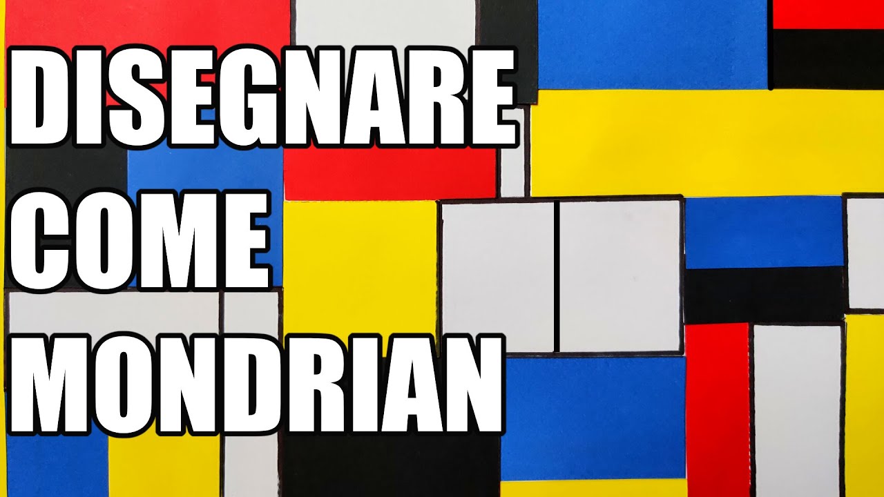 🟥🟨🟦 Laboratorio su MONDRIAN con la tecnica del collage (colori primari)