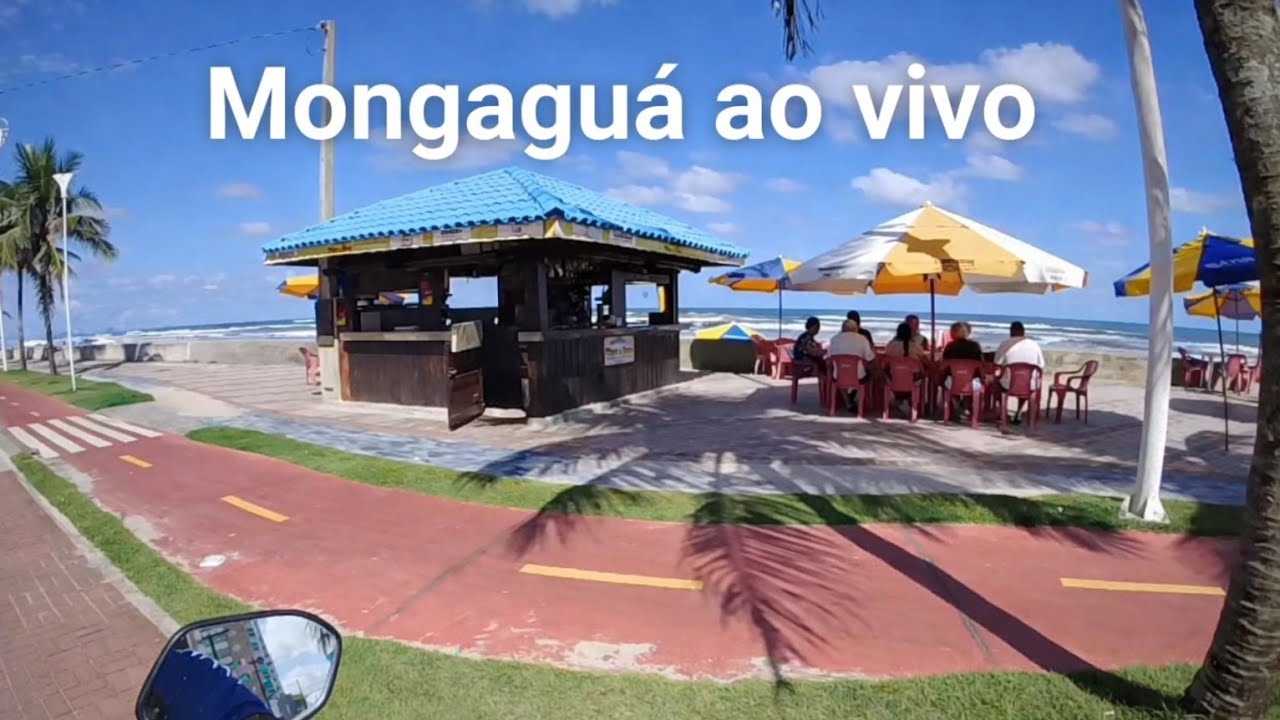 🌴 Enquanto muitos trabalham… a orla de Mongaguá tá assim! 2/3/26 😎⛅🙏💗😘