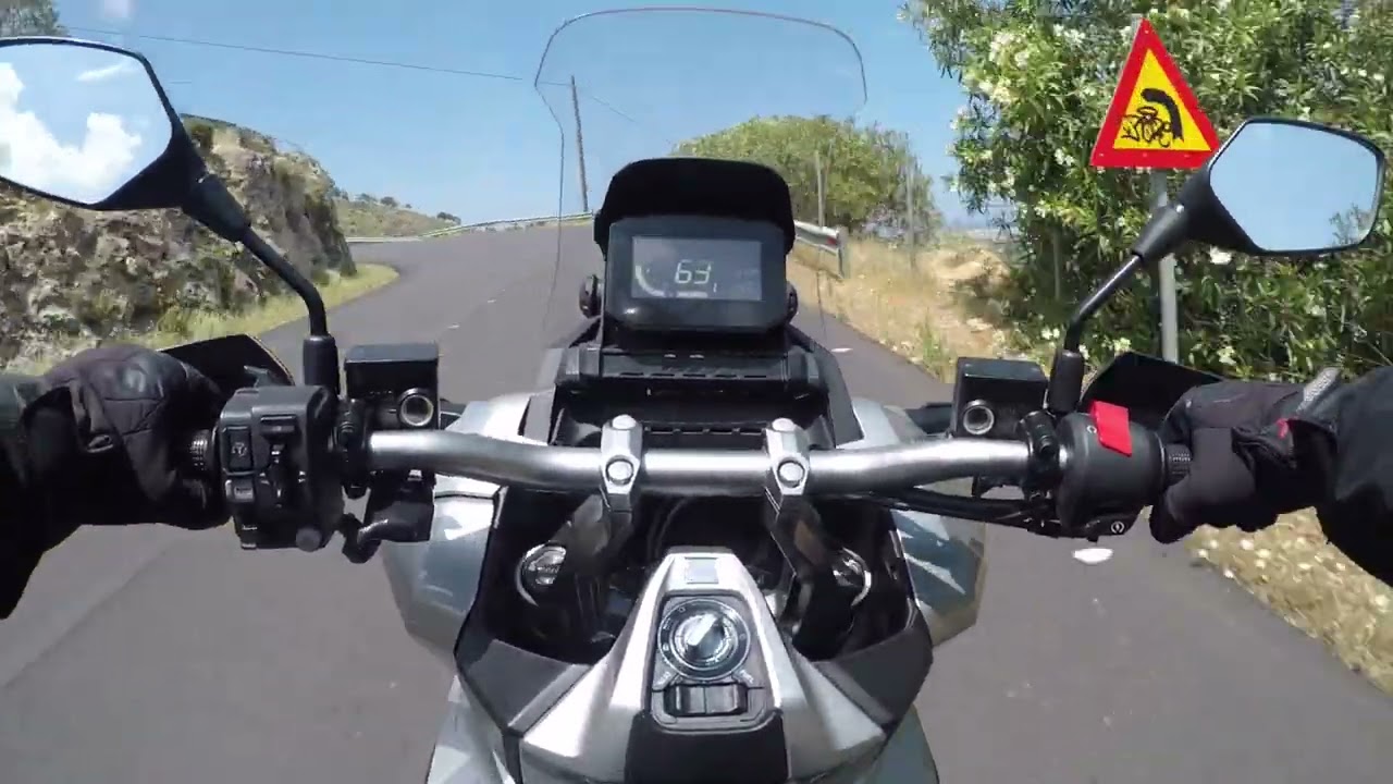 Honda ADV 350 | Can it corner like a bike? | Chania to Malaxa road POV