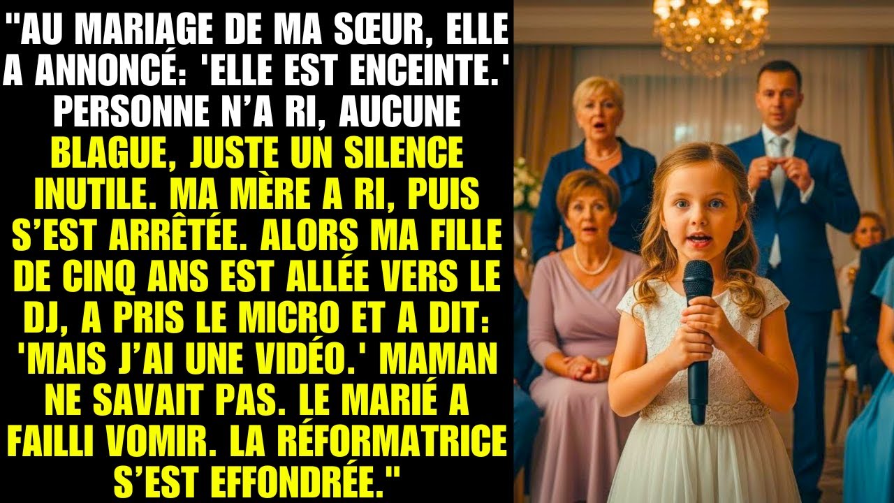 Au mariage de ma sœur, elle a annoncé: Elle est enceinte. Personne n’a ri.